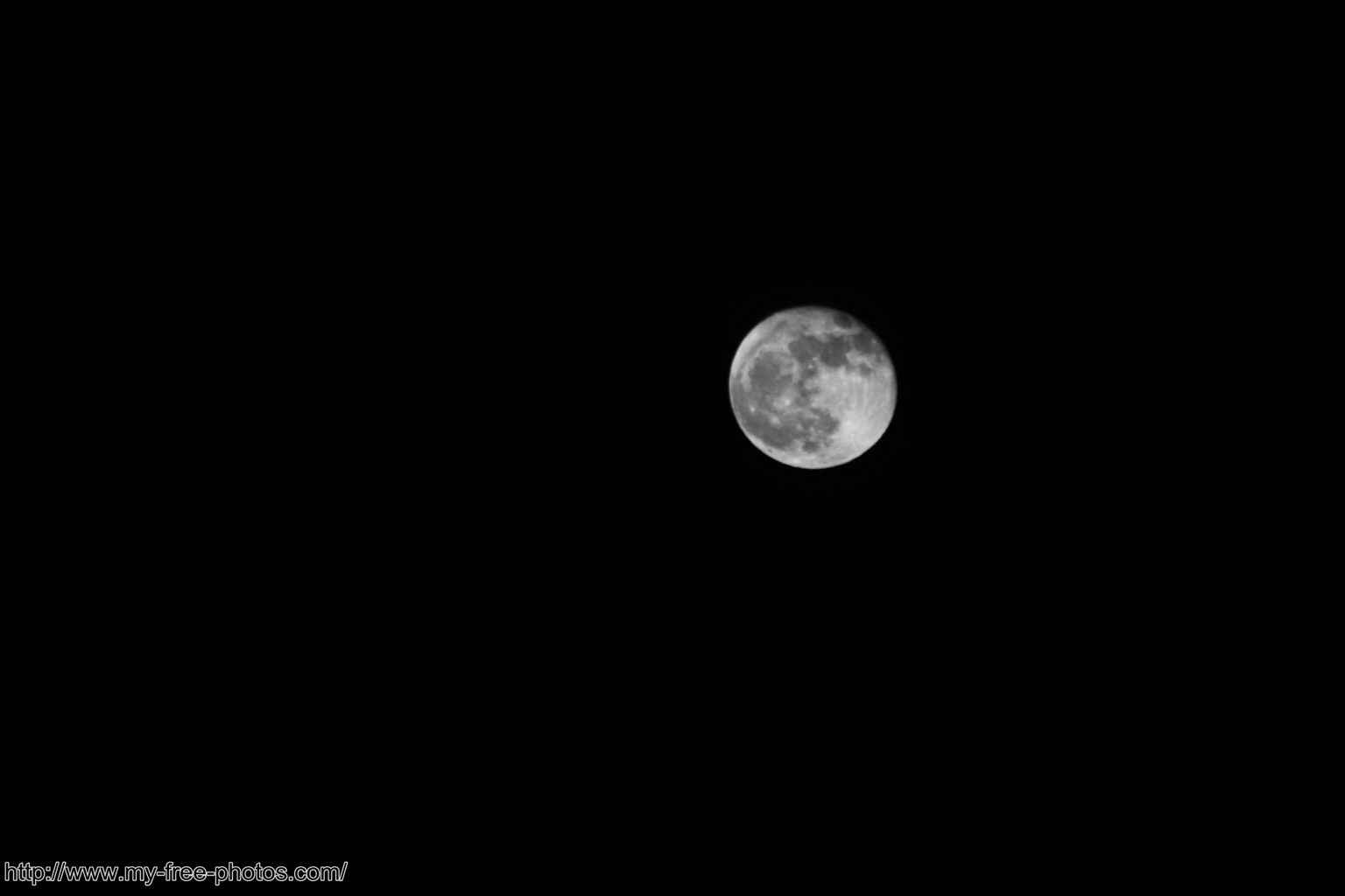 The Moon, B/W