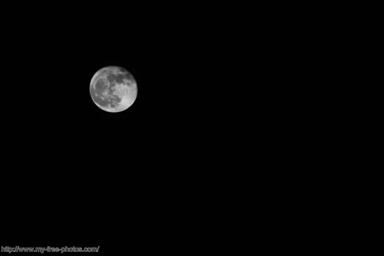 The Moon, B/W